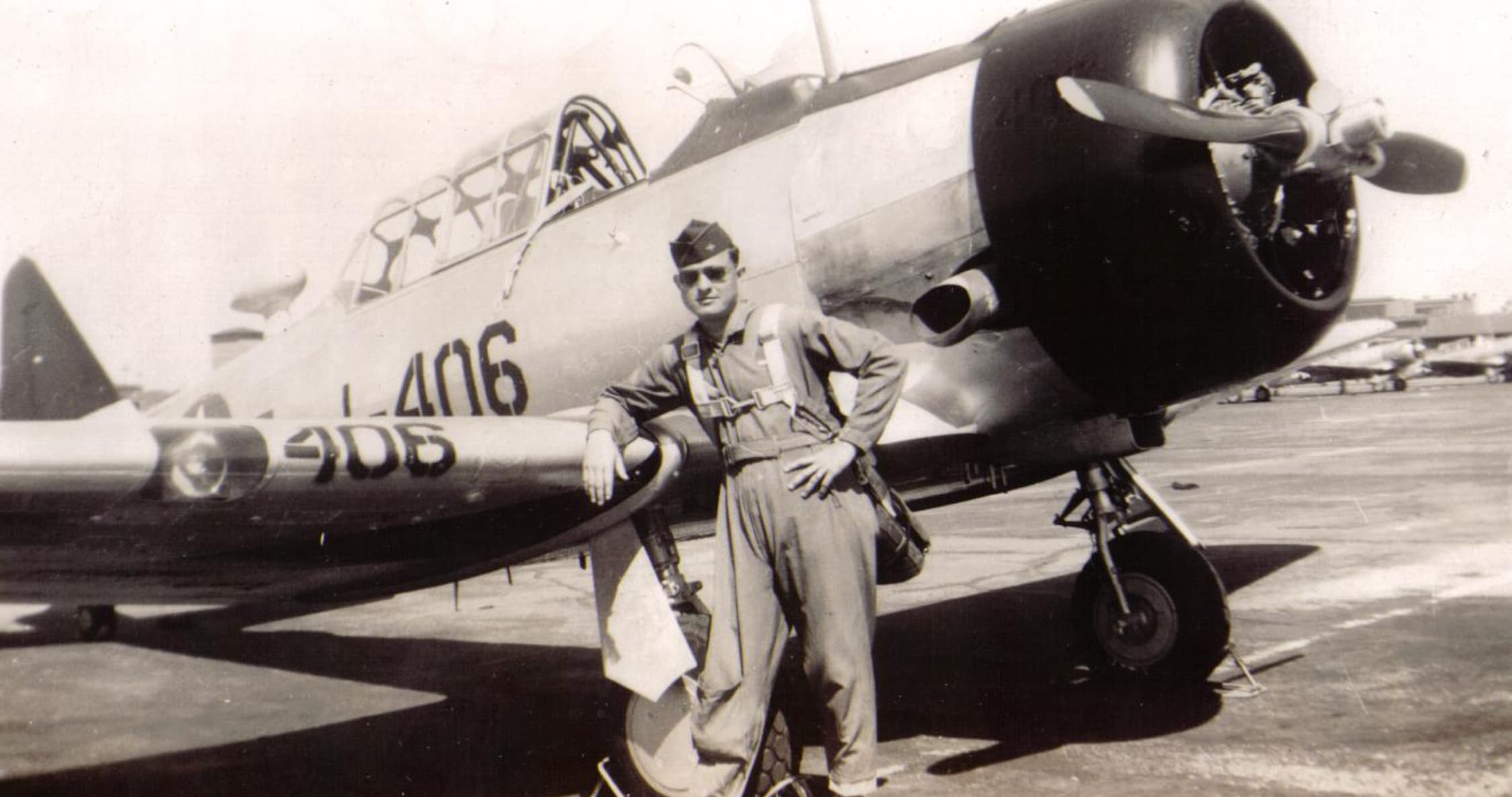 “T-6 Trainer my father flew in WW2 as part of his pilot training.”